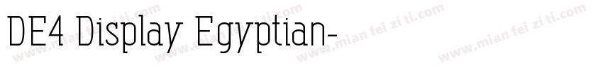 DE4 Display Egyptian字体转换